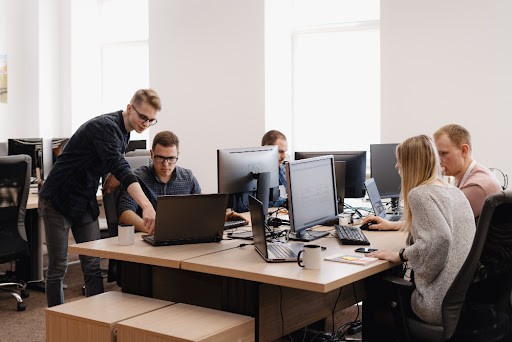 Cybersecurity Team Preventing Ransomware Attack